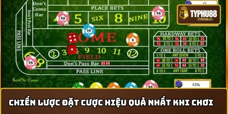 Chiến lược đặt cược hiệu quả nhất khi chơi Craps Online