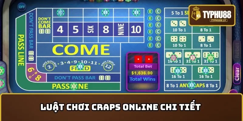 Luật chơi Craps Online chi tiết dành cho người mới