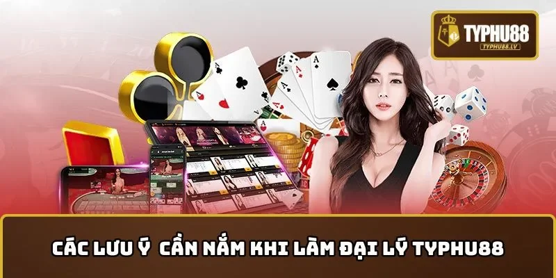 Các lưu ý quan trọng cần nắm khi làm đại lý TYPHU88